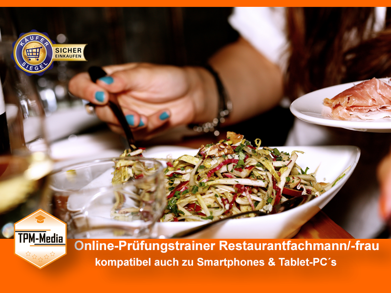 Online-Prüfungstrainer Restaurantfachmann/-frau {{Online-Prüfungstrainer}}