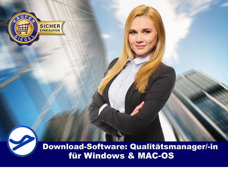 Download-Software: Qualitätsmanager / -in (Win/MAC-OS) {{Downloadversion}}