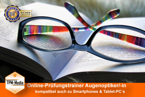 Augenoptiker/in (Online - Prüfungstrainer)  {{Online-Prüfungstrainer}}