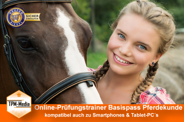 Prüfungstrainer Pferdekunde Basispass - FN (Online-Prüfungsfragentrainer)  {{Online-Prüfungstrainer}}
